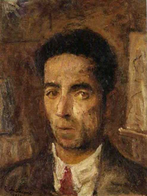 Autoritratto, 1944, olio su compensato, cm 30,5x24, Napoli, collezione Verio